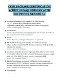CCIM PACKAGE CERTIFICATION&NewLine;SCRIPT 2026 QUESTIONS WITH&NewLine;SOLUTIONS GRADED A&plus;