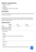 HIT 206&vert; Module 3&colon; Coding Exercise&colon; CPT Coding with Application&vert; Questions and answers &vert; Updated RATED A&plus; &vert; 2026&vert;DeVry University&comma; Chicago