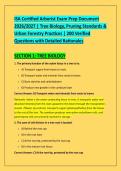 ISA Certified Arborist Exam Prep Document &NewLine;2026&sol;2027 &vert; Tree Biology&comma; Pruning Standards & &NewLine;Urban Forestry Practices &vert; 200 Verified &NewLine;Questions with Detailed Rationales