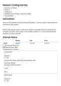HIT 206&vert;Module 1&colon; Coding Exercise&colon; CPT Coding with Application&vert; With complete solution&vert; Updated RATED A&plus; &vert; NEW 2026 &vert; DeVry University&comma; Chicago