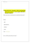 Zscaler EDU 200 - Essentials - ZDTA Test Questions&NewLine;and Correct Answers &vert; Latest Update 2026&sol;2027 &vert;&NewLine;Already Graded A&plus; 