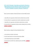 DC Unit 6 Domain Controller and Active Directory &NewLine;Management Exam Newest 2026 Questions and &NewLine;Correct Detailed Answers Already Graded A&plus;