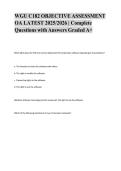 WGU C182 OBJECTIVE ASSESSMENT &NewLine;OA LATEST 2025&sol;2026 &vert; Complete &NewLine;Questions with Answers Graded A&plus;