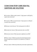 CCMA EXAM STUDY GUIDE 2026 FULL&NewLine;QUESTIONS AND SOLUTIONS