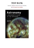 Astronomy&colon; A Beginner's Guide to the Universe&comma; 8th Edition  &mdash; by Eric Chaisson&comma; Steve McMillan  &mdash; Complete Test Bank &lpar;Ch&period;1-18&rpar;