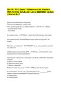 Bio 161 PSU Exam 3 Questions And Answers&NewLine;With Verified Solutions &vert; Latest 2026&sol;2027 Update&NewLine;&vert; Graded A&plus;&excl;&excl;