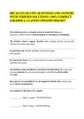 BIO 161 EXAM 4 PSU QUESTIONS AND ANSWERS&NewLine;WITH VERIFIED SOLUTIONS &vert; 100&percnt; CORRECT&NewLine;&lpar;GRADED A&plus;&rpar; LATEST UPDATED 2026&sol;2027&period; 