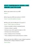 ICDVP COMPREHENSIVE REVIEW SHEET&NewLine;VERIFIED QUESTION BANK&NewLine;