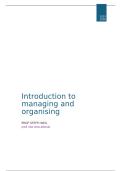 Summary Introduction to managing and organising &vert; Universiteit Antwerpen &vert; 2025&sol;26