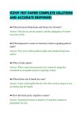 ICDVP TEST PAPER COMPLETE SOLUTIONS&NewLine;AND ACCURATE RESPONSES&NewLine;