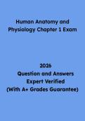Human Anatomy and Physiology Chapter 1 Exam Questions and Answers &vert; Study Guide & Practice Test PDF 2026