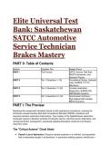 2026&sol;2027 S-Tier Automotive Service Technician Test Bank&colon; SATCC Brakes Mastery & Advanced RSOS Diagnostics
