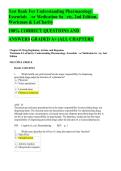 Test Bank Understanding Pharmacology Medication Safety 2nd Edition Workman LaCharity Complete Chapter Questions and Answers GRADED A&plus;