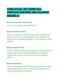 CCRM ACTUAL TEST PAPER 2026&NewLine;COMPLETE QUESTIONS AND SOLUTIONS&NewLine;GRADED A&plus;