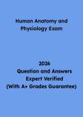 Human Anatomy and Physiology Exam Questions and Answers &vert; Study Guide & Practice Test PDF 2026