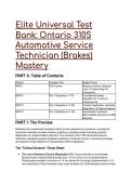 2026&sol;2027 S-Tier Elite Test Bank&colon; Ontario 310S Automotive Service Technician &lpar;Brakes&rpar; Mastery & MTO Reg 611