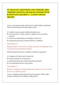 NU 456 EXAM 1 QUESTIONS AND ANSWERS &lpar;100&percnt;&NewLine;VERIFIED AND WELL DETAILED ANSWERS WITH&NewLine;RATIONALES&rpar; GRADED A&plus; &vert; LATEST UPDATE&NewLine;2026&sol;2027