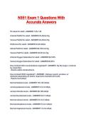 N351 Exam 1 Questions With Accurate Answers