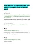 CCRP AACVPR ACTUAL QUESTIONS AND&NewLine;CORRECT ANSWERS COMPLETE STUDY&NewLine;GUIDE