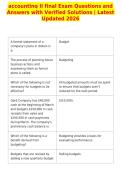 accounting II final Exam Questions and&NewLine;Answers with Verified Solutions &vert; Latest&NewLine;Updated 2026
