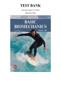 Test Bank for Basic Biomechanics&comma; 9th Edition by Susan Hall&comma; Chapter 1-15 &vert; All Chapters