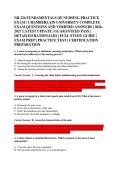 NR 224 FUNDAMENTALS OF NURSING PRACTICE &NewLine;EXAM &sol; CHAMBERLAIN UNIVERSITY COMPLETE &NewLine;EXAM QUESTIONS AND VERIFIED ANSWERS &vert; 2026&NewLine;2027 LATEST UPDATE &vert; GUARANTEED PASS &vert; &NewLine;DETAILED RATIONALES &vert; FULL STUDY GUIDE &vert; &NewLine;EXAM PREP &vert; PRACTICE TEST &vert; CERTIFICATION &NewLine;