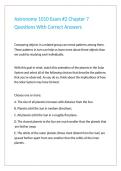 Astronomy 1010 Exam -2 Chapter 7 Questions With Correct Answers&period;