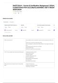 SMQT EXAM - Survey & Certification Background &vert; EXAM&comma; &vert;&vert; QUESTIONS WITH ACCURATE ANSWERS &vert; GET IT RIGHT &vert;20252026&excl;
