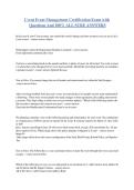 Cvent Event Management Certification Exam with Questions And 100&percnt; ALL SURE ANSWERS