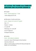 CCT ACTUAL TEST PAPER 2026 COMPLETE&NewLine;QUESTIONS AND SOLUTIONS GRADED A&plus;