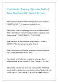 Food Handler Training - Riverside&comma; CA Final Exam Questions With Correct Answers&period;