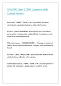 CRJU 300 Exam 2 CSUF Questions With Correct Answers&period;