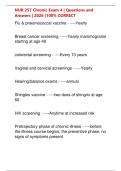 NUR 257 Chronic Exam 4 &vert; Questions and &NewLine;Answers &vert; 2026 &lpar;100&percnt; CORRECT