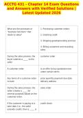 ACCTG 431 - Chapter 14 Exam Questions&NewLine;and Answers with Verified Solutions &vert;&NewLine;Latest Updated 2026