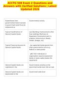 ACCTG 508 Exam 2 Questions and&NewLine;Answers with Verified Solutions &vert; Latest&NewLine;Updated 2026