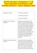 ACCTG 332 Quiz 2 &lpar;Chapters 2&comma; 7&comma; 8&rpar;&NewLine;Exam Questions and Answers with&NewLine;Verified Solutions &vert; Latest Updated 2026
