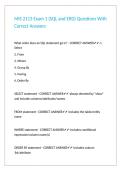 MIS 2113 Exam 1 &lpar;SQL and ERD&rpar; Questions With Correct Answers&period;