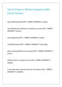 MIS 2113 Exam 4 JEB Exam Questions With Correct Answers&period;