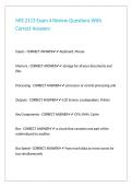 MIS 2113 Exam 4 Review Questions With Correct Answers&period;