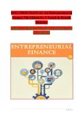 Solution Manual for Entrepreneurial Finance 7th Edition &vert; Leach & Melicher &vert; Chapters 1-16 &vert; Verified Solutions & Answers &vert; A&plus; Grades