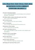 CDA PRACTICE TEST FINAL TEST 2026&NewLine;QUESTIONS WITH CORRECT&NewLine;ANSWERS GRADED A&plus;