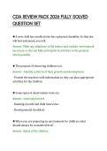 CDA REVIEW PACK 2026 FULLY SOLVED&NewLine;QUESTION SET