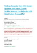 Nyc Dcas Electrician Exam &lpar;Civil Service&rpar; &NewLine;Questions And Correct Answers &NewLine;&lpar;Verified Answers&rpar; Plus Rationales 2026 &NewLine;Q&A &vert; Instant Download Pdf 
