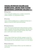 CDASA BUNDLED EXAMS 2026&NewLine;SUBSTANCE ABUSE TEST PAPER&NewLine;QUESTIONS ANSWERS GRADED A&plus;