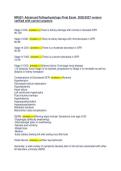 NR507- Advanced Pathophysiology Final Exam  2026&sol;2027 version &NewLine;verified with correct answers 