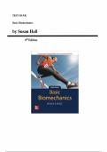 Basic Biomechanics&comma; 8th Edition &mdash; by Susan Hall  &mdash; Complete Test Bank &lpar;Chapter 1 to 15&rpar;