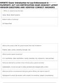 MPOETC Introduction To Law Enforcement In Pennsylvania &lpar;ACT 120&rpar; Certification Exam Questions And Answers With Verified Solutions And Study Guide