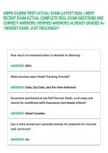 USPS CLERK TEST ACTUAL EXAM &lpar;LATEST 2026&rpar; &vert;&vert; MOST &NewLine;RECENT EXAM ACTUAL COMPLETE REAL EXAM QUESTIONS AND &NewLine;CORRECT ANSWERS &lpar;VERIFIED ANSWERS&rpar; ALREADY GRADED A&plus; &NewLine;&vert; NEWEST EXAM &vert; JUST RELEASED&excl;&excl;&excl; 