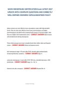 NAMS Menopause Certification Exam Questions And Answers With Verified Solutions And Study Guide