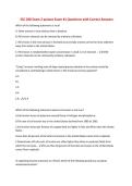 SSC 200 Exam 2 quizzes Exam &num;1 Questions with Correct Answers
